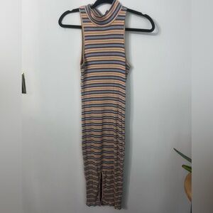Women’s Knit Wild Fable Striped Mock Turtleneck Dress